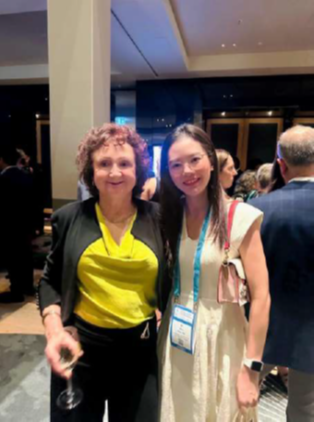 Scholarship recipient with Kerry Eyles